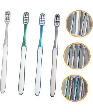 Eco-Friendly Kombiiuda Manual Toothbrush Set - 4 Reusable Men's Travel Brushes for Camping & Home - Buy Online on SooperMarket.com