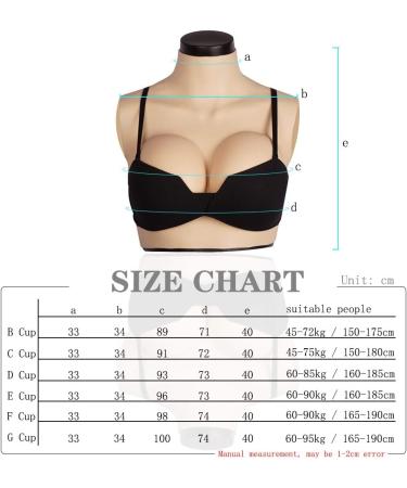 Buy SALANE Silicone Breast Plate - Realistic Brown C Cup Fake Breasts for Drag Queens & Crossdressers | International Shipping Available - Buy Online on SooperMarket.com