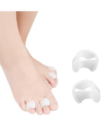DYKOOK Toe Separator Toe Spacers 10 Packs Gel Toe Separator for Overlapping Toe Straightener Bunion Corrector for Women Relieve Pain Pressure & Prevent Rubbing