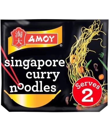 Amoy Singapore Curry Noodles 2 x 150g - Easy Straight to Wok Preparation - Buy Online on SooperMarket.com