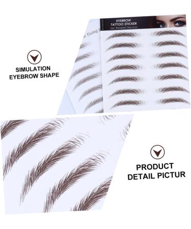 Housoutil 4pcs Eyebrow Stickers Stick on Eyebrows for Women Artificial Eyebrow Semi- Tools 6d - Buy Online on SooperMarket.com