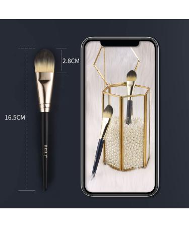 BEILI Foundation Brush Set for Liquid Mask Concealer - 2Pcs Flat Makeup Brushes for Liquid Cream & Powder Foundation - Premium Face Makeup Tools - Buy Online on SooperMarket.com