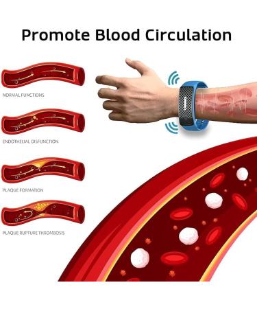 Matteo Ultrasonic Body Shape Wristband: Lymph Detox Magnetic Bracelet for Men and Women - Black - Buy Online on SooperMarket.com