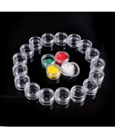 120 Empty 5g Plastic Cosmetic Sample Jars with Lids - Clear Pots for Makeup, Nails, Jewelry - 120 Count Pack - Buy Online on SooperMarket.com