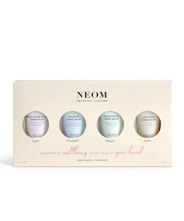 NEOM- Moments of Wellbeing in the Palm Of Your Hand Gift Set | 4x30ml Luxury Hand Creams | Mother's Day | Gift | Essential Oil