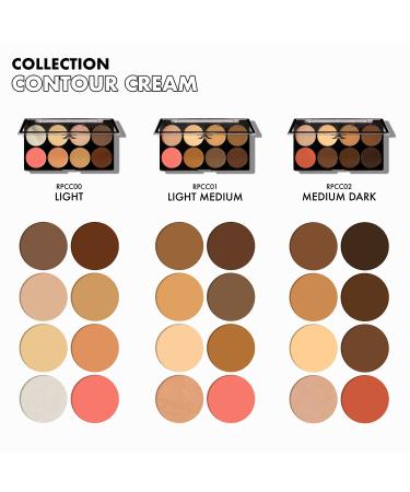 Ruby Kisses 3D Contour Artist Cream Makeup Palette - Medium Dark - 1 Count - Buy Online on SooperMarket.com