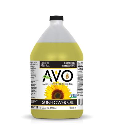 AVO NON-GMO High Oleic Sunflower Oil for General Cooking - 1 Gallon