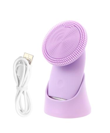 Didiseaon 1pc Facial Cleanser Face Cleansing Brush Cleanser Brush Waterproof Face Brush Deep Cleansing Face Brush Face Cleaning Tool Charging Mode Exfoliating Brush Silica Gel Purple