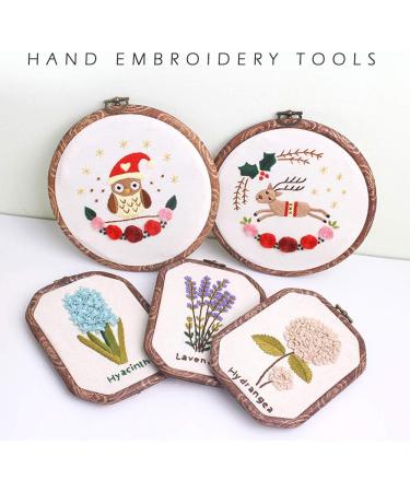 MWELLEWM 4 Pcs Set Embroidery Hoops - Reusable Hoop Rings for Cross Stitch and Sewing - Home Decor Craft Supplies - Buy Online on SooperMarket.com