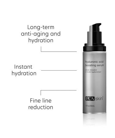 PCA SKIN Hyaluronic Acid Boosting Face Serum | Anti-Aging Hydration with Niacinamide & Ceramides | 24-Hour Moisturization | 1 oz Pump - Buy Internationally - Buy Online on SooperMarket.com