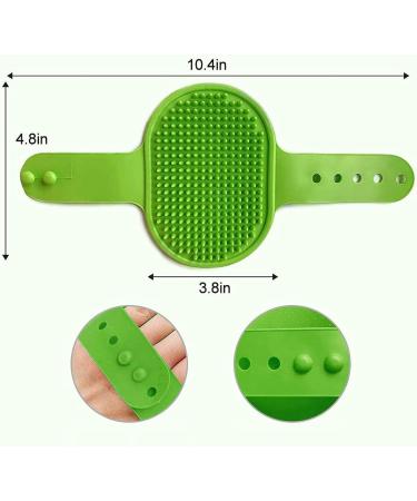 Jkxwx Silicone Pet Brush Glove | Blue Dog & Cat Washing Brush for Fur Removal Bathing & Cleaning - Buy Online on SooperMarket.com