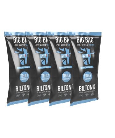 BEEFit Biltong Beef Jerky | Traditional | 4x250g | High Protein | Gluten Free | Keto Friendly Truly Traditional