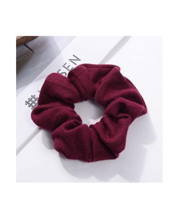Soft Knitted Scrunchies Dark Colors - Cotton Hair Ties for Women - Buy Online on SooperMarket.com