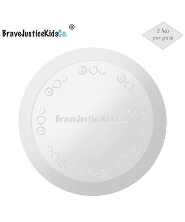 BraveJusticeKidsCo. Snack Attack Replacement Lid | 2 Pack | Universal Collapsible Snack Cup - Buy Online on SooperMarket.com