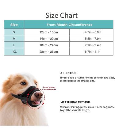 Pubiao Nylon Mesh Dog Muzzle - Breathable Soft Guard for Biting & Chewing - Adjustable Anti-Barking Puppy Muzzle (Black L) - Buy Online on SooperMarket.com