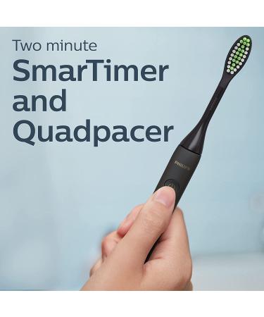 Philips One by Sonicare Rechargeable Toothbrush - Shadow Black HY1200/06 - Buy Online on SooperMarket.com