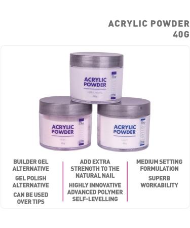 The Edge Acrylic Powder Ultra White 40g - Buy Online on SooperMarket.com