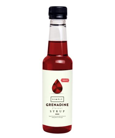 Simply Sugar Free Grenadine Syrup Low Calorie Vegan & Nut Free Flavoured Syrup for Coffee Cocktails & Baking (250ml) Grenadine 250 ml (Pack of 1)