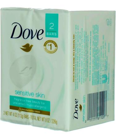 DOVE BAR SENSITIVE SKIN UNSCNT 2 X 3.75 OZ Unscented 106 g (Pack of 2) - Buy Online on SooperMarket.com