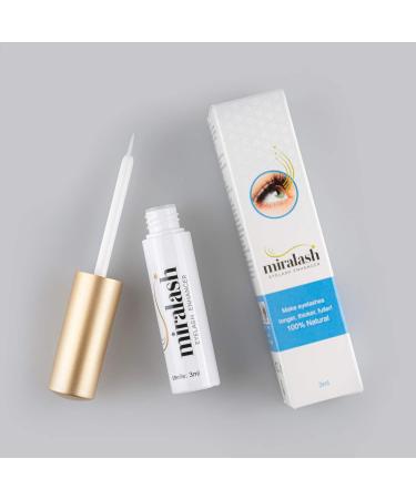 Miralash Eyelash Serum | 3 ml Conditioner for Long Dense Eyelashes | Eyelash Growth & Recovery | Best Eyelashes Growth Serum - Buy Online on SooperMarket.com