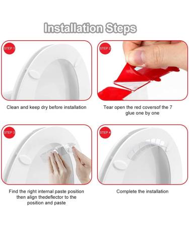 Magoog Pee Guard: Prevent Splash & Keep Toilet Clean - 2PCS for Adults, Elderly, Disabled & Potty-training - Buy Online on SooperMarket.com