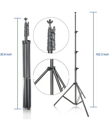 Adjustable Photography Backdrop Support System | HYJ-INC 10ft x 8.5ft Kit with Carry Bag - Buy Online on SooperMarket.com
