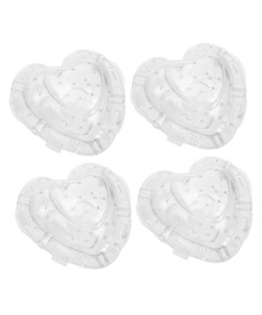 EXCEART 4pcs Heart Strawberry Mold Clear Fruit Vegetable Grow Shaping Melon Accessory Heart-shaped