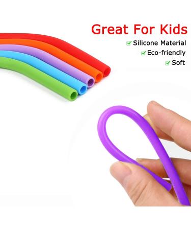 Rommeka 12oz Stainless Steel Kids Cups 5 Pack - Colorful Drinking Tumbler with Silicone Lids and Straws for Toddlers, Children, and Adults - Buy Online on SooperMarket.com