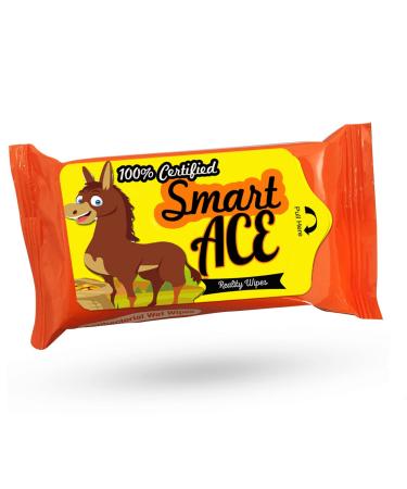 Smart Ace Reality Wipes - Funny Donkey Gag Gift for Teens and Adults - Travel Size