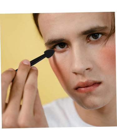 PLAFOPE 5pcs Silicone Eyeshadow Brush Cream Applicator Lip Balm Creamy Aluminum Cosmetic Eye Shadow Brush 13x1cm Black - Buy Online on SooperMarket.com