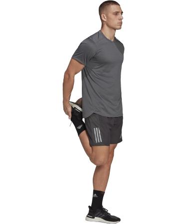 adidas Men's Own The Run Shorts Large - Grey/Reflective Silver - 7 Inches - Buy Online on SooperMarket.com