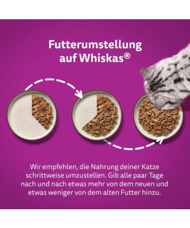 Whiskas 7+ Cat Food Poultry in Sauce - High-Quality Wet Food for Cats 7 Years & Older - 28 x 85g Portion Bags - Buy Online on SooperMarket.com
