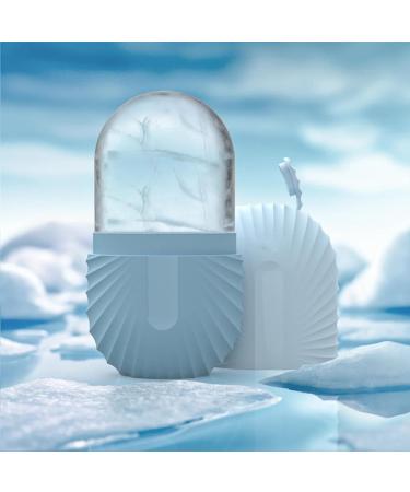 Ice Roller For Face Eyes and Neck To Brighten Skin & Enhance Your Natural Glow/Reusable Facial Treatment to Tighten & Tone Skin & De-Puff The Eye Area (Blue) - Buy Online on SooperMarket.com