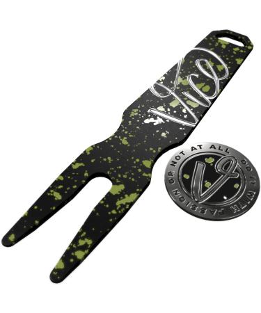 Vice Golf Gator Divot Tool + Ball Marker Set - Drip Lime - Buy Online on SooperMarket.com
