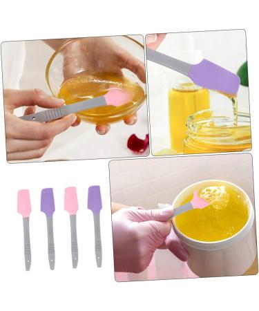 Shop 4-Pack Silicone Wax Makeup Spatulas | Ideal for Face Application | International Shipping Available - Buy Online on SooperMarket.com