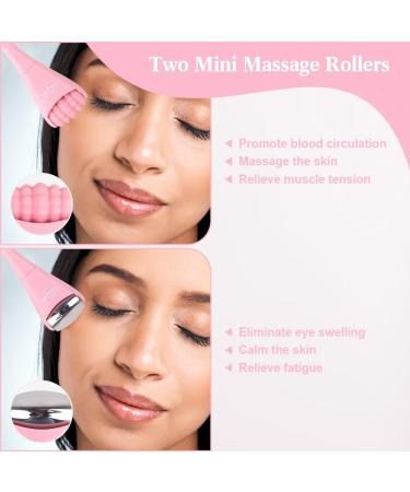 Hilph Facial Roller Beauty Massager - Enhance Eye Cream Absorption & Reduce Fine Lines - Pink - Buy Online on SooperMarket.com