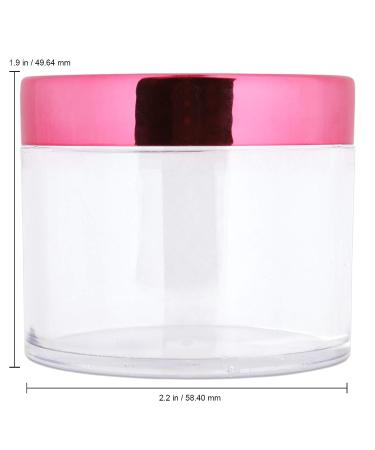 Beauticom 2 oz./ 60 Grams/ 60 ML Thick Wall Round Clear Plastic LEAK-PROOF Jars Container with ROSE GOLD Lids for Cosmetic  Lip Balm  Creams  Lotions  Liquids (12 Jars  Rose Gold) 12 Jars Rose Gold - Buy Online on SooperMarket.com