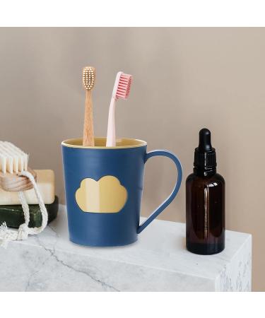 JISADER 6x Unbreakable Toothbrush Cups - Round Bathroom Set for Couples & Toddlers - Perfect Gift - Dark Color - Buy Online on SooperMarket.com