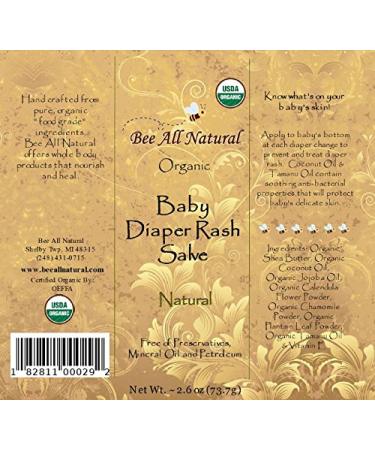 Natural Baby Diaper Rash Salve - Soothing Relief 2.6 OZ | Gentle Safe & Effective for Worldwide Shipping - Buy Online on SooperMarket.com