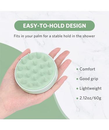 Sndyi Scalp Massager Shampoo Brush - Dandruff Removal & Hair Growth - Silicone Scrubber for Shower - Green - Buy Online on SooperMarket.com
