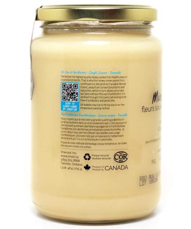 100% Canadian Raw Honey 2.2lbs - Unfiltered, Unheated & Creamed | Natural White Wildflower Honey - Enriched with Enzymes | 1kg Pack - Buy Online on SooperMarket.com
