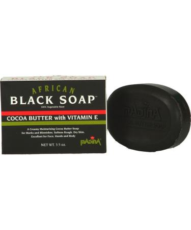 Buy Cocoa Butter Black Soap - Nourishing Moisturizing & International Shipping Available - Buy Online on SooperMarket.com
