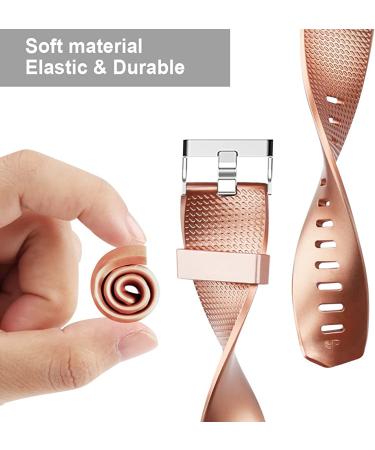 Tobfit Sport Bands for Fitbit Charge 2 - 4 Pack Replacement Wristbands (Black, Rose Gold, Wine Red, Blue) - Women Men Small/Large - Buy Online on SooperMarket.com
