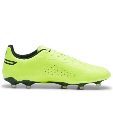 PUMA Unisex King Match FG/AG Soccer Shoes - Electric Lime & Black - Size 44.5 EU | International Shipping Available - Buy Online on SooperMarket.com