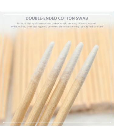 Double-Ended Cotton Swabs - 400 Count | Pointed Shape, Safety Ear Cleaning | Ideal for Beauty, Skin Care - Buy Online on SooperMarket.com