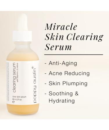 Poppy Austin Face Serum for Acne Prone Skin - 2oz Clearing & Scar Serum for Oily Skin with Niacinamide - Best Serum for Hyperpigmentation, Wrinkles & Pore Minimization - Buy Online on SooperMarket.com