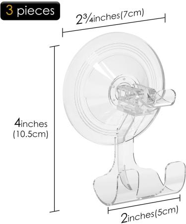 Linkida 3 Series Pack Razor Holder for Shower - Suction Wall Mount for Venus Platinum Fusion 5 Proshield ProGlide & MACH 3 Classic - Ideal Bathroom Organizer - Buy Online on SooperMarket.com