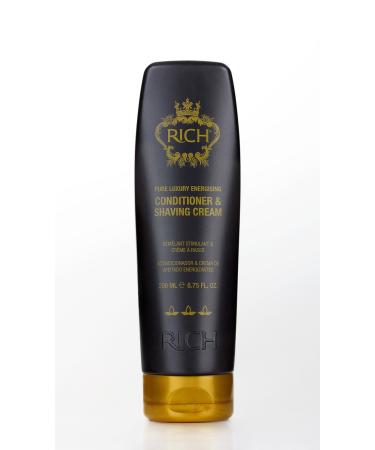RICH Hair Care Pure Luxury Energizing Conditioner and Shaving Cream 6.75 oz.