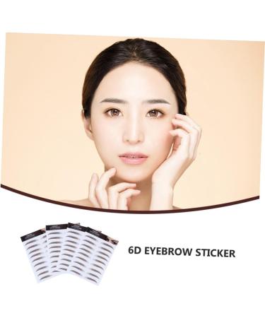 NOLITOY 4pcs Waterproof Eyebrow Women Transfer Like Sticker Men Makeup Water Hair-like Tool Authentic 21x15cm Brown - Buy Online on SooperMarket.com