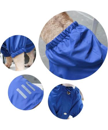 iChoue Lightweight Dog Raincoat Hooded Jacket for French Bulldog Shiba Inu - Blue/Size M - Buy Online on SooperMarket.com